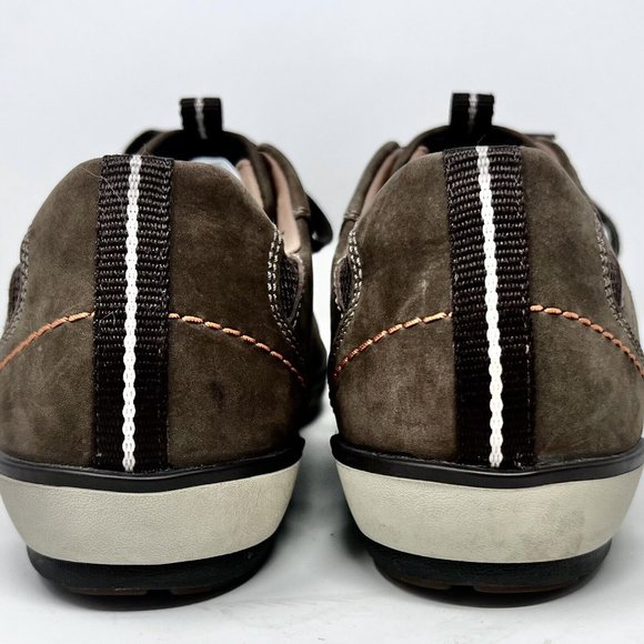 Clarks UnStructured Brown Leather Mesh Lace Up Shoes Men's 10M 33628 EUC - Picture 4 of 11